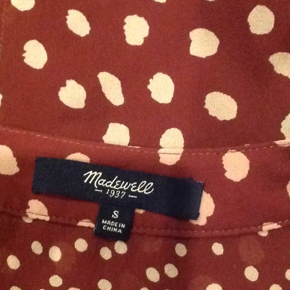 Madewell Cheetah Dots Silk Top - Picture 4 of 8